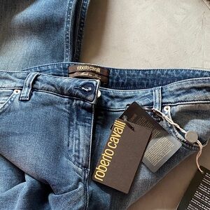 Roberto Cavalli Denim Blue Women's jeans. Made in Italy.